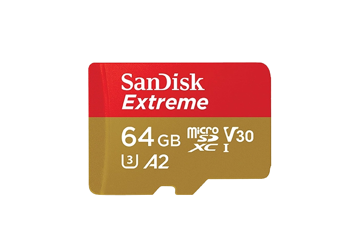 SanDisk64GB V30 microSD_viertelzollFilmtechnikverleih